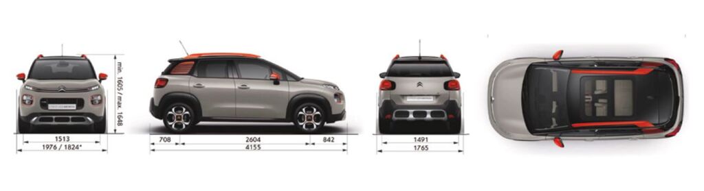 Citroën C3 rozměry