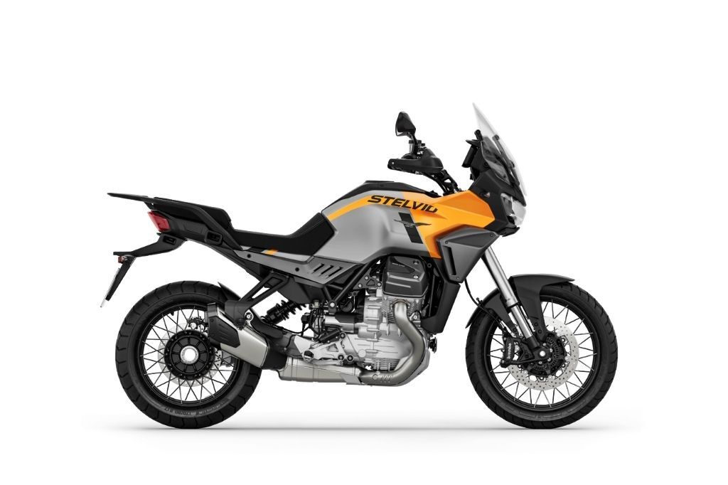 Katalog Moto Guzzi V100 Stelvio - giallo savana 2024