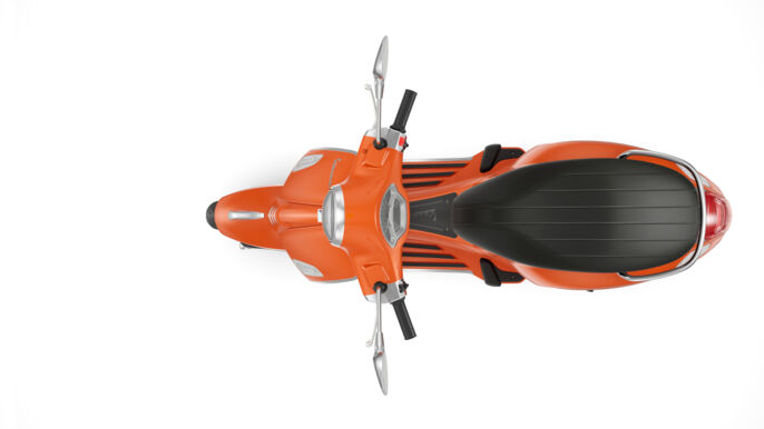 09 Vespa Primavera 125 Arancio Impulsivo