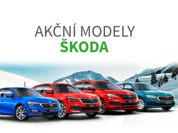 Akční modely ŠKODA - Scala, Kamiq, Karoq a nová Octavia